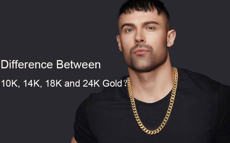 Comparison of 24K, 22K, 18K, 14K, 12K & 10K Gold