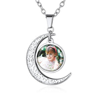 U7 Jewelry Moon Photo Pendant Locket Necklace For Women 