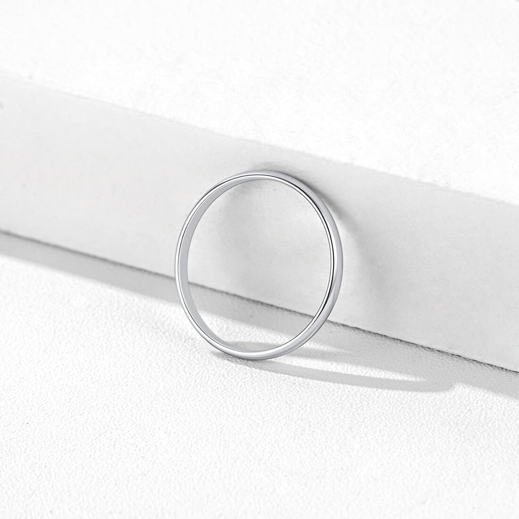 Women's S925 Silver Endless Love minimalistic custom name ring 