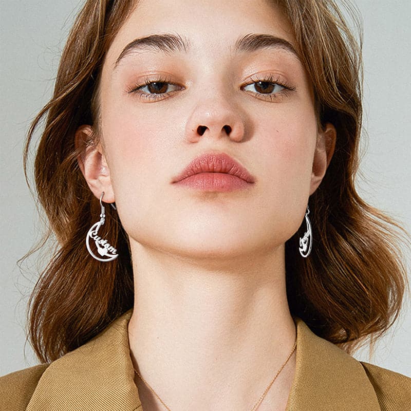  Personalized Drop Fishhook Earrings for Women Love