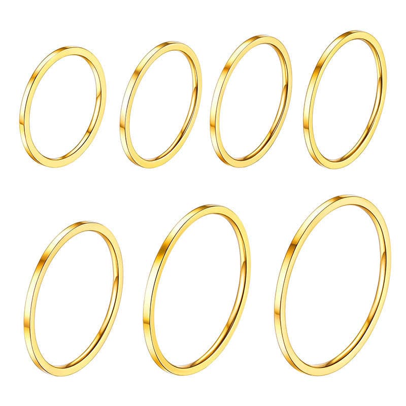 7-28PCS Knuckle Rings Set Minimalist Stackable Statement Ring For Women Girl 