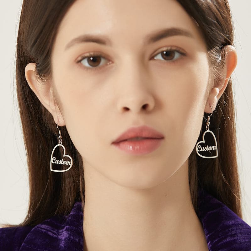 Personalized Drop Fishhook Earrings for Women Colorful