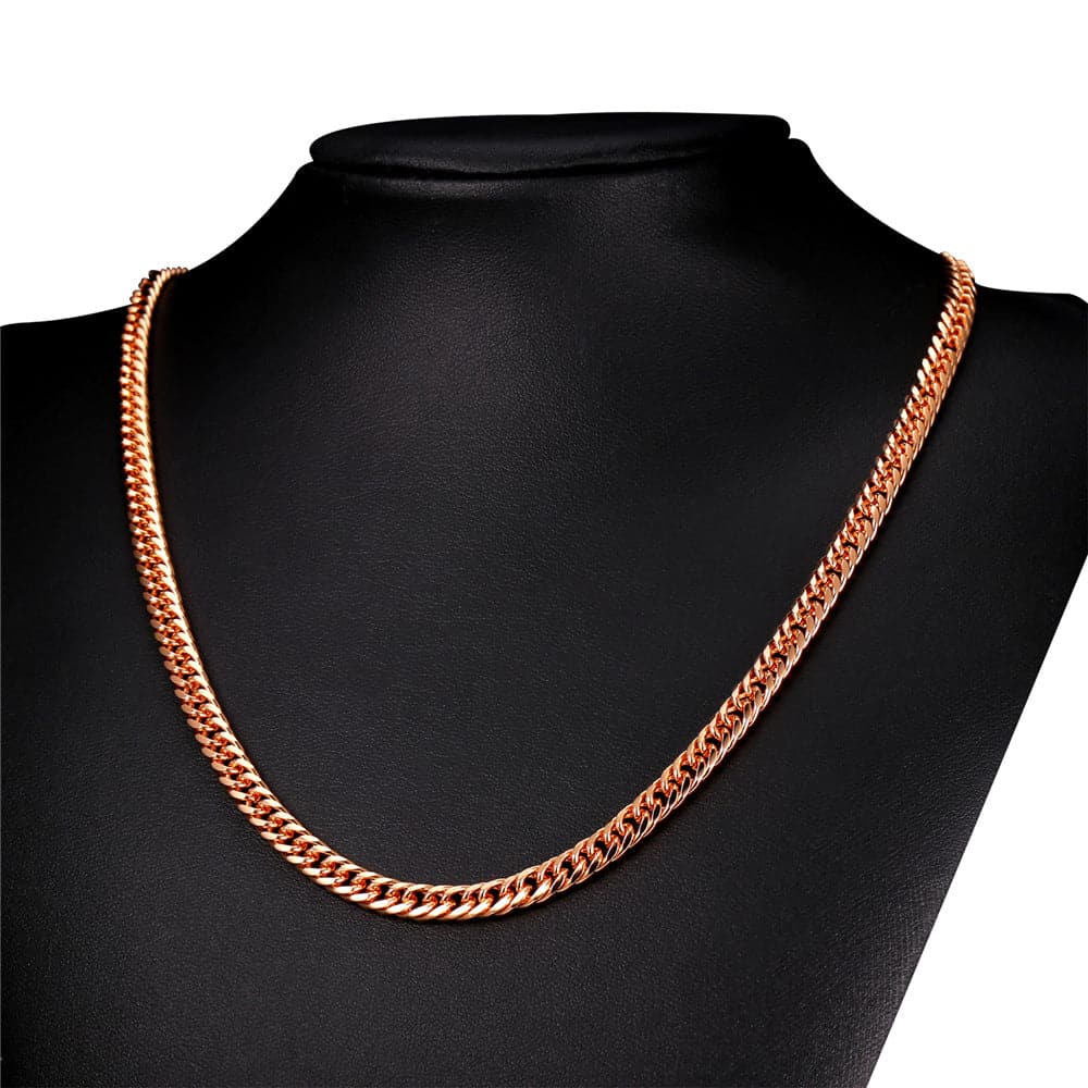 Gold Chain For Men Women 6MM Franco Chain Venetian Necklace Bracelet 18"-30" 