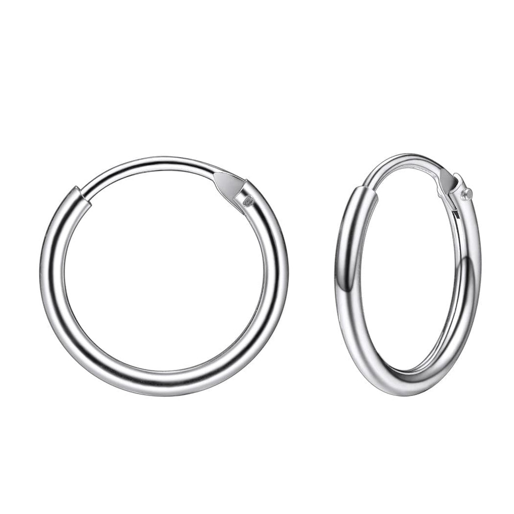 Hoop Earrings 925 Sterling Silver Hoops For Women 15mm/30mm/40mm/50mm/70mm 